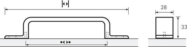 Actual product image Hettich Furniture handles ProDecor Topeka