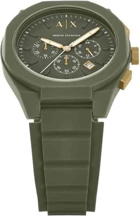Actual product image Armani Exchange SYNC Heren Horloge 44 mm - Groen (Chronograph, 44 mm)