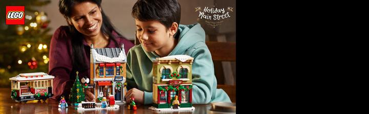Image du produit LEGO La rue principale décorée pour Noël (10308, LEGO difficiles à trouver)