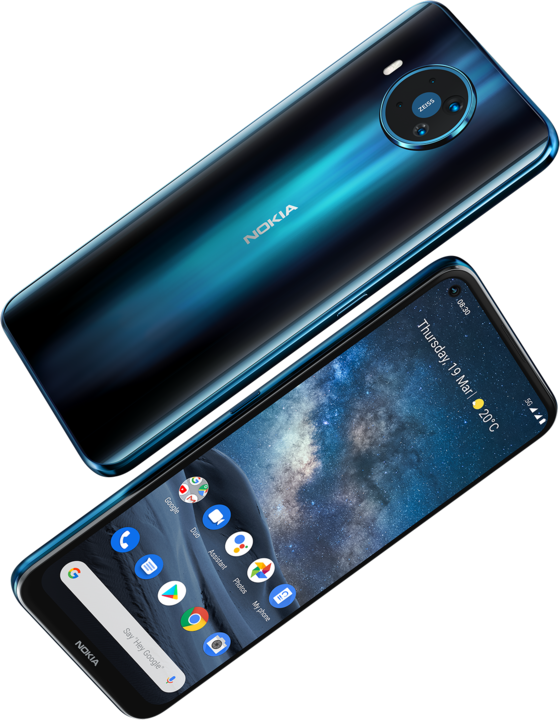 Actual product image Nokia 8.3 (128 GB, Polar Night, 6.81", Hybrid Dual SIM, 64 Mpx, 5G)
