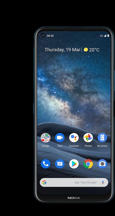 Actual product image Nokia 8.3 (128 GB, Polar Night, 6.81", Hybrid Dual SIM, 64 Mpx, 5G)