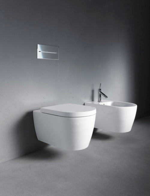 Actual product image Duravit WC seat ME by Starck o soft-closing mechanism white/white satin finish