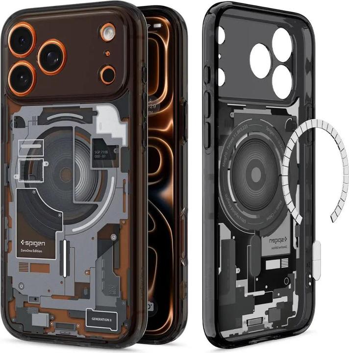 Produktbild Spigen Ultra Hybrid MagSafe Schutzhülle für Apple iPhone 17 Pro Zero One Schwarz (Apple iPhone 17 Pro)