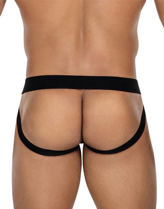 Actual product image Cut4men Men's jock strap in black/green (S, M)