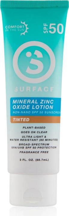 Image du produit Surface Lotion minérale à l'oxyde de zinc teintée (Crème solaire, SPF 50)