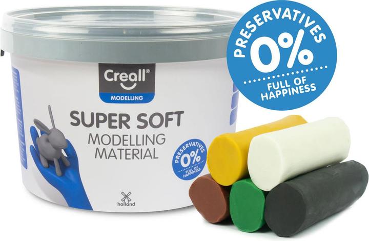 Actual product image Creall Supersoft Klei Safari kleuren, 1750gr.