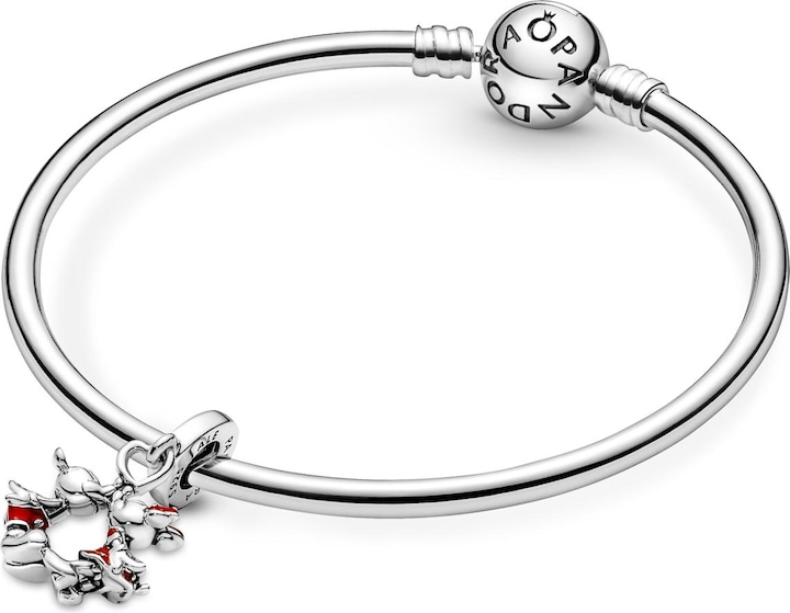 Immagine prodotto Pandora Charm Disney Mickey Mouse & Minnie Mouse che si baciano (Argento 925)