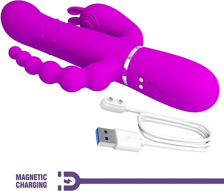 Produktbild Pretty Love Cammy Triple Vibrator Multifunktion 4 In 1 Rosa