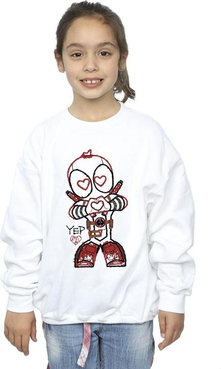 Produktbild Deadpool Love Beam Line Sweatshirt Mädchen (116)