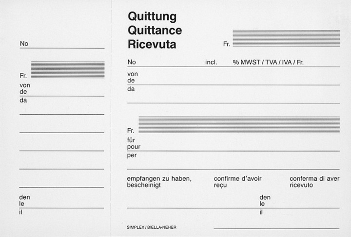 Produktbild Simplex Quittungen (100 x)