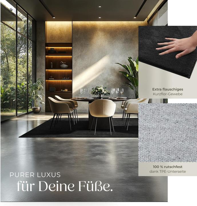 Actual product image tectake Short pile carpet Soft Zone (160 x 230 cm)