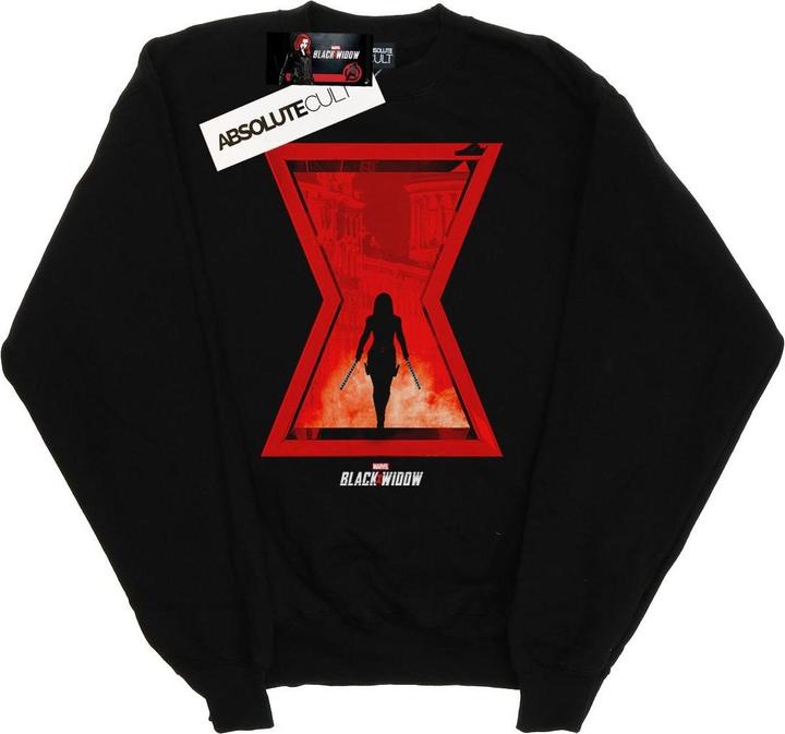 Produktbild Black Widow Movie Icon Silhouette Sweatshirt Mädchen (104)