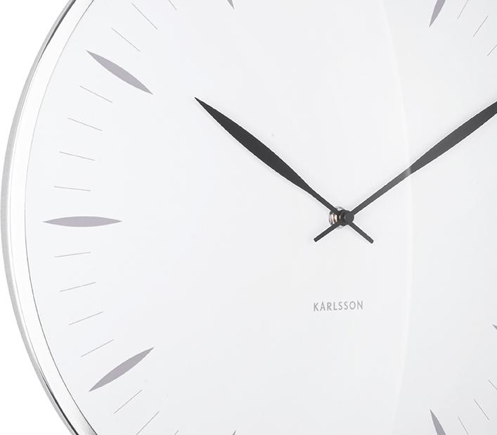 Actual product image Karlsson Wall clock Leaf White (40 cm)