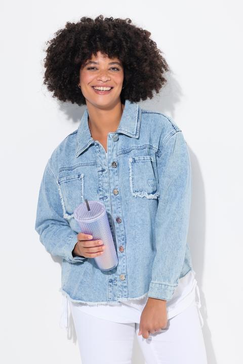 Produktbild Angel of Style Jeansjacke, oversized, destroyed, Rückendruck (50)