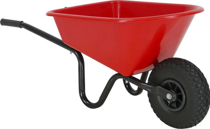 Produktbild FORT Kinderschubkarre 20l rot montiert, mit PU-Rad