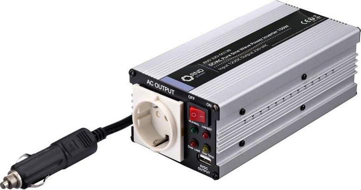 Actual product image RND Sine wave inverter, DC / AC 12V 150W socket outlet type F (CEE 7/3) with earthing contact / USB A