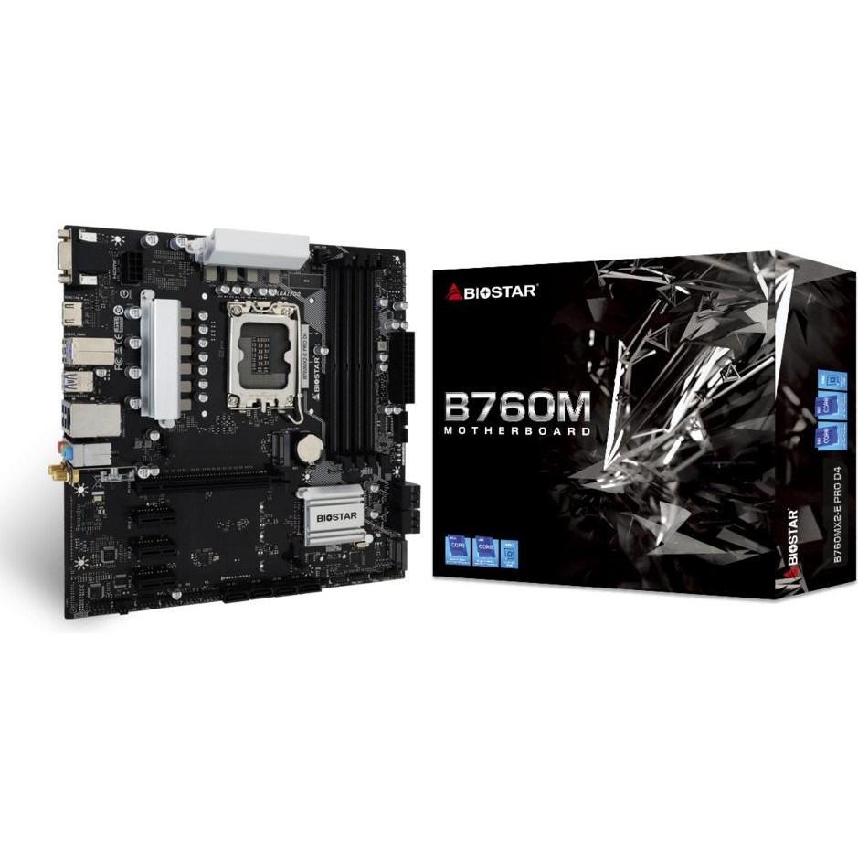Biostar B760MX2-E Pro D4 (LGA 1700, Intel B760, mATX), Mainboard