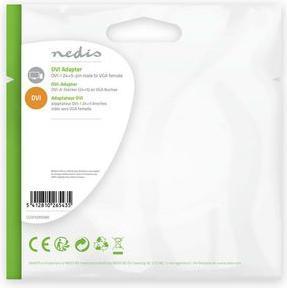Produktbild Nedis CCGP32900BK DVI-zu-VGA-Adapter DVI-I 24 + 5-poliger Stecker - VGA-Buchse (DVI, VGA)