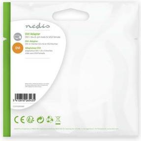 Image du produit Nedis CCGP32900BK Adaptateur DVI vers VGA DVI-I 24 + 5 broches mâle - VGA femelle (VGA, DVI)