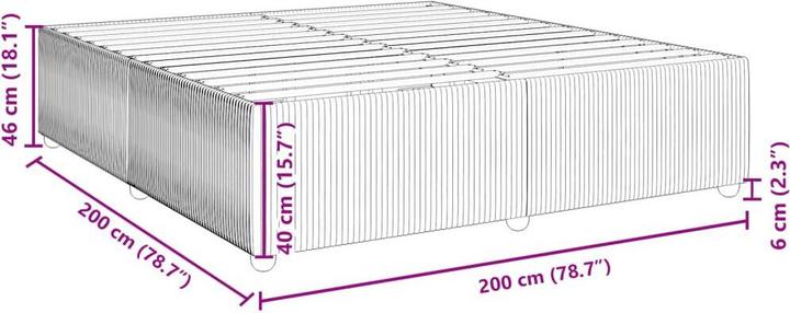 Image du produit vidaXL Bettgestell (200 x 200 cm)