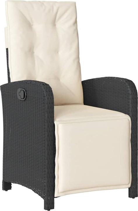 vidaXL Garden armchair with adjustable footrest