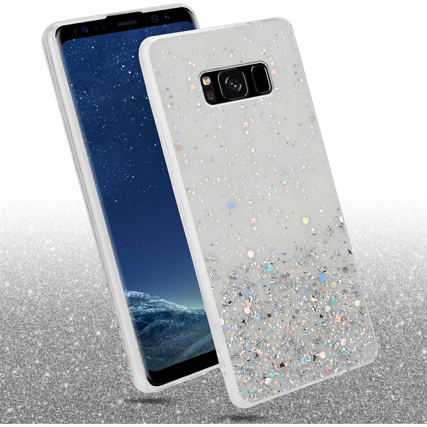 Thumbnail - Cadorabo TPU Cover funkelnder Glitter (Samsung Galaxy S8+), Smartphone Hülle, Transparent