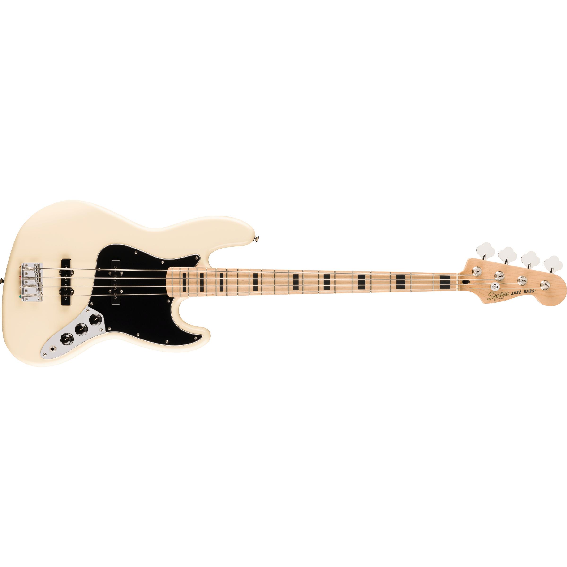 Squier Affinity Active Jazz Bass Electric Bass, Olympic White (Chitarra elettrica), Chitarra, Bianco