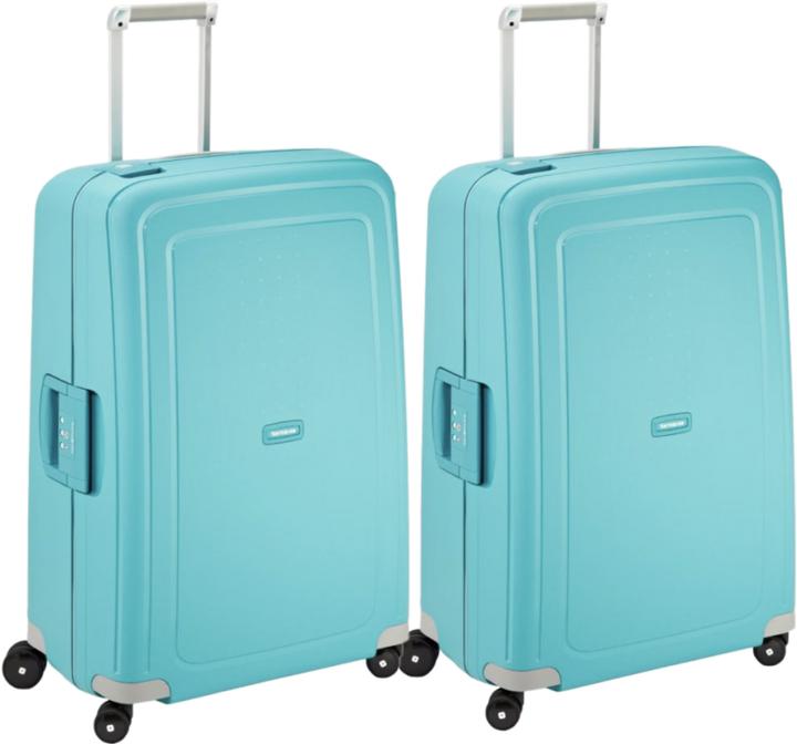 Produktbild Samsonite S'cure Spinner 75cm Duo Pack Aqua Blau (102 l)