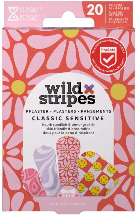 Produktbild Wild Stripes Classic Sensitive Pastel Fun Hypoallergenic Plaster Set (1x)