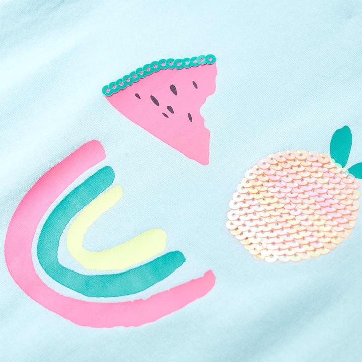 Immagine prodotto vidaXL T-shirt per bambini azzurro 104,Materiale: 95 % cotone. 5 (104)