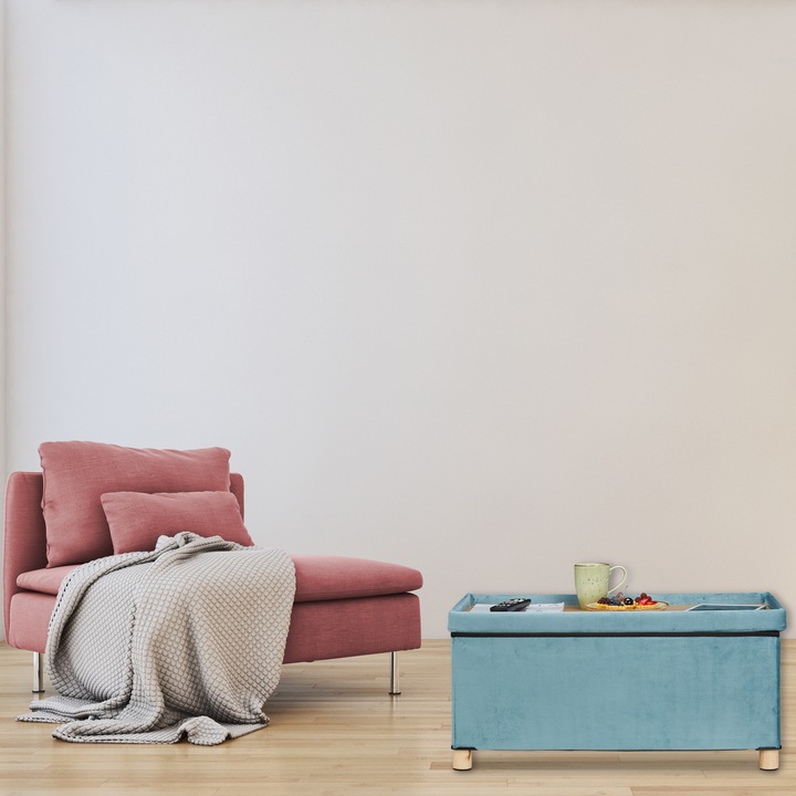 Actual product image Relaxdays Chest with tray (76 cm)