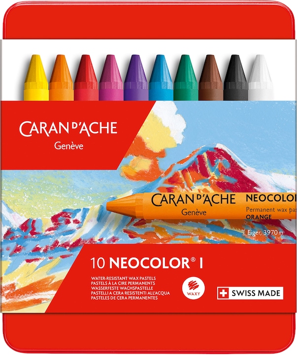 Produktbild Caran d'Ache Neocolor I Metallschachtel (Mehrfarbig, 10 x)