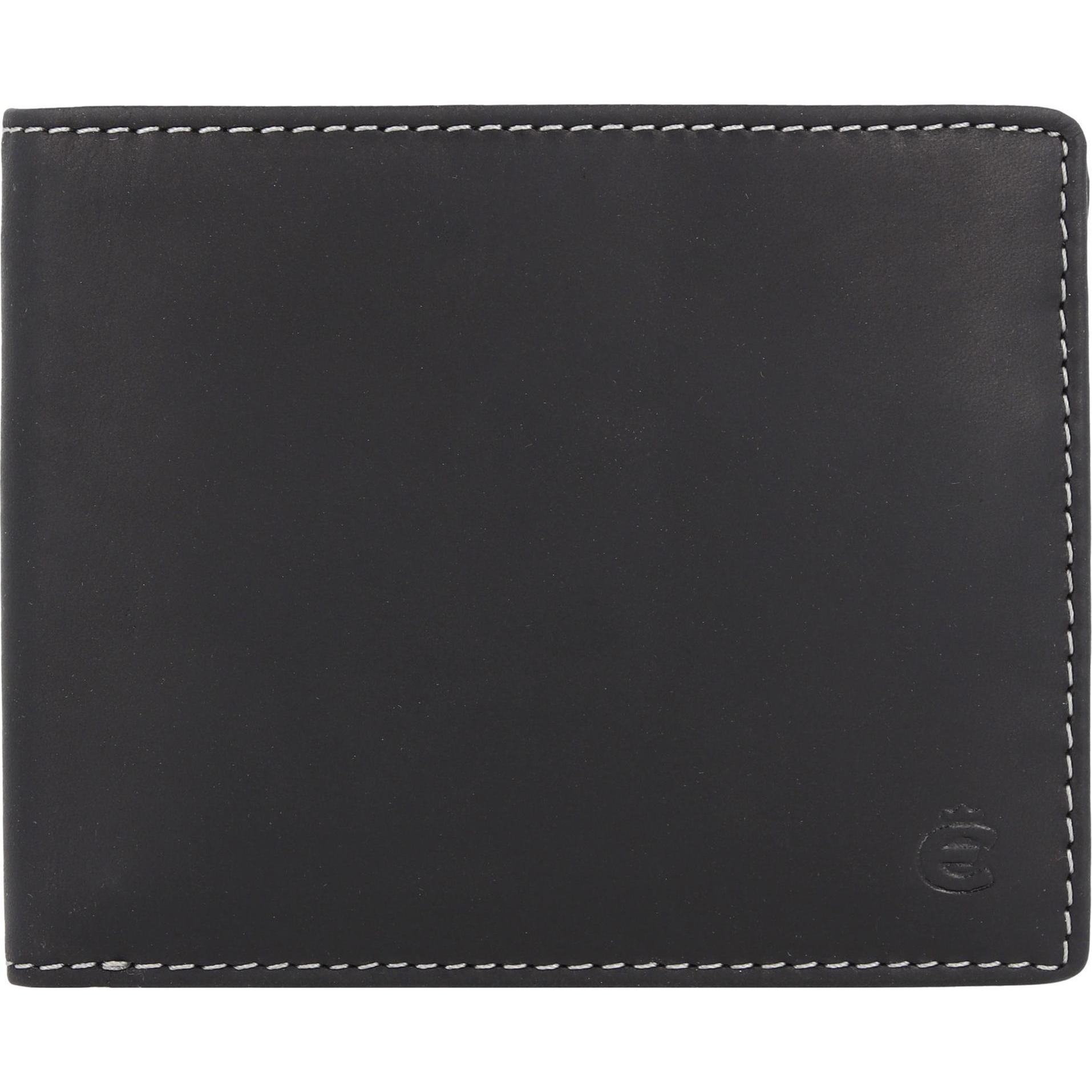 Esquire, Herren, Portemonnaie, Dallas Geldbörse RFID Schutz Leder 12 cm, Schwarz