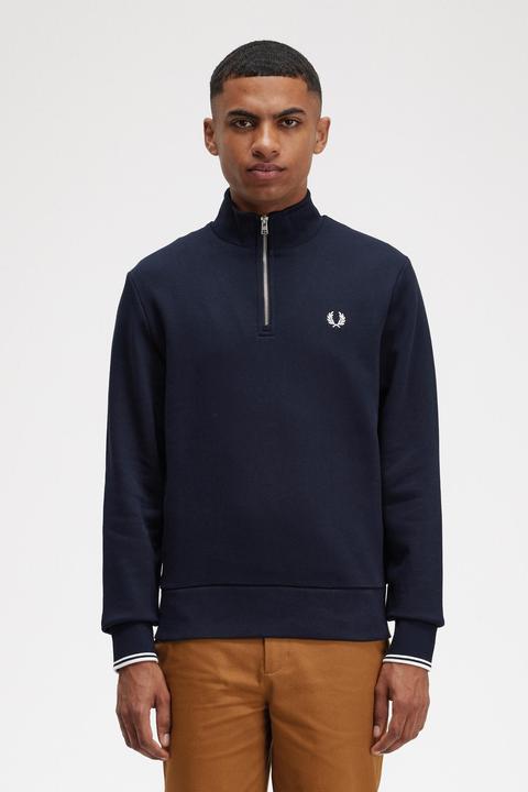 Produktbild Fred Perry Sweatshirt mit halbem Reissverschluss (S)