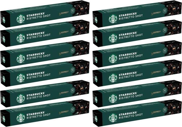 Image du produit Starbucks Capsules de café Ristretto Shot Nespresso Dark Roast 12 x (12 x Port.)