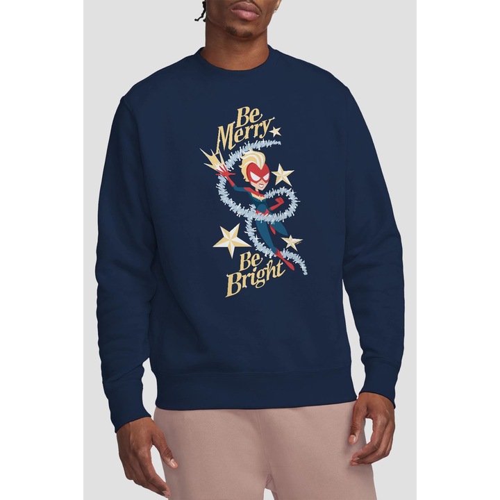 Immagine prodotto Captain Marvel Be Merry Be Bright Felpa Adulto Unisex (L)