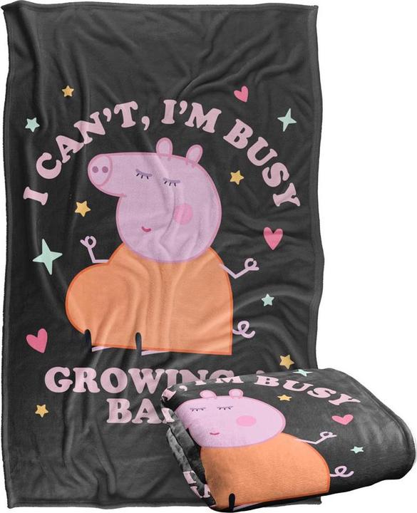 Actual product image Peppa Pig Busy Growing A Baby Mummy Pig Blanket