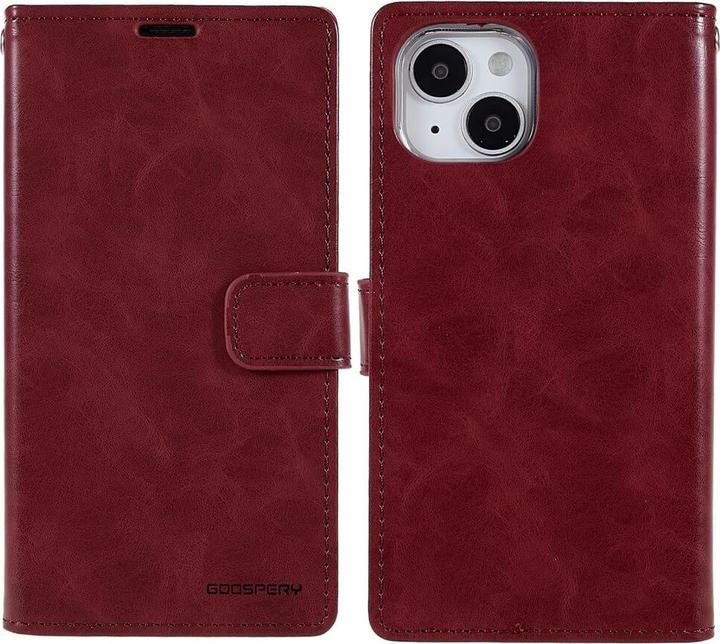 Productafbeelding iPhone 14 Plus - Blue Moon Hoesje Hoesje Wijnrood (Apple iPhone 14 Plus)