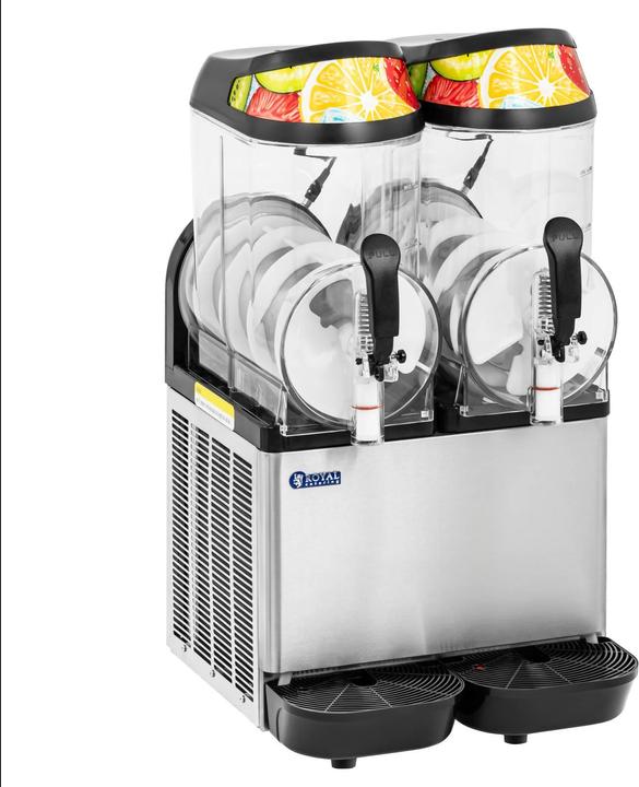 Actual product image Royal Catering Slush Machine - 2 x 12 L - LED lighting - digital control panel -