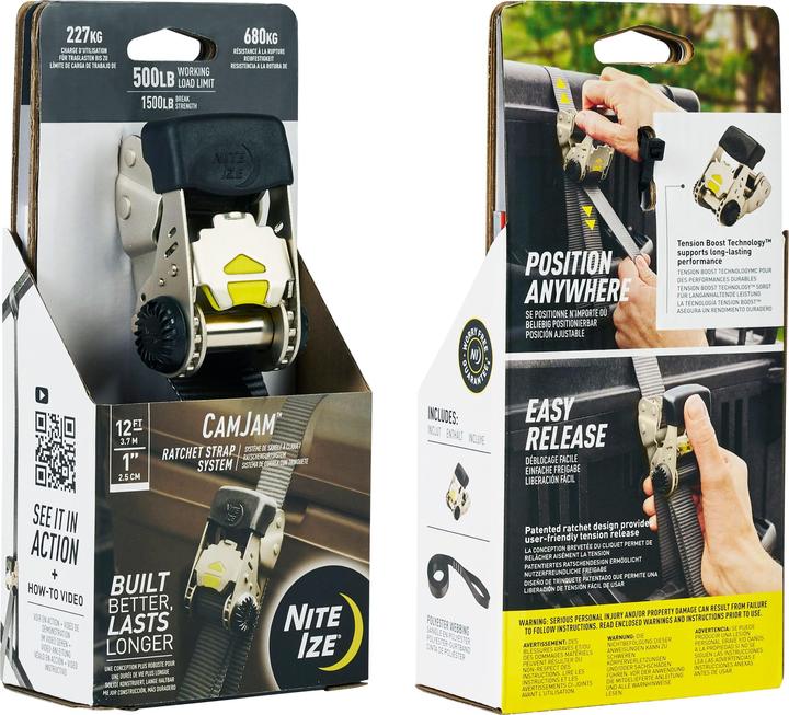 Produktbild Nite Ize CamJam Ratschen-Gurtsystem – klein – 1 Packung