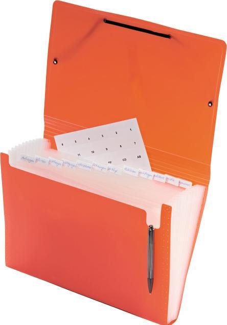 Produktbild Kolma Fächermappe Easy A4 medium 12 Tabs gelb (A4, 1 x)