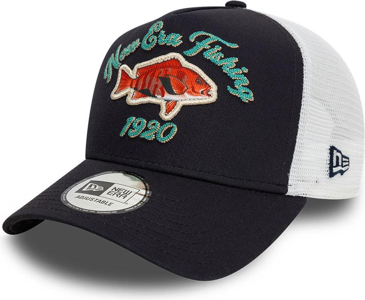 Produktbild New Era A-Frame Mesh Trucker Cap - Fishing 1920 Navy (One Size)