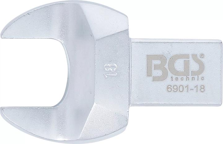 Actual product image BGS Open-End Push Fit Spanner 18 mm Square Size 14 x 18 mm (18 mm)