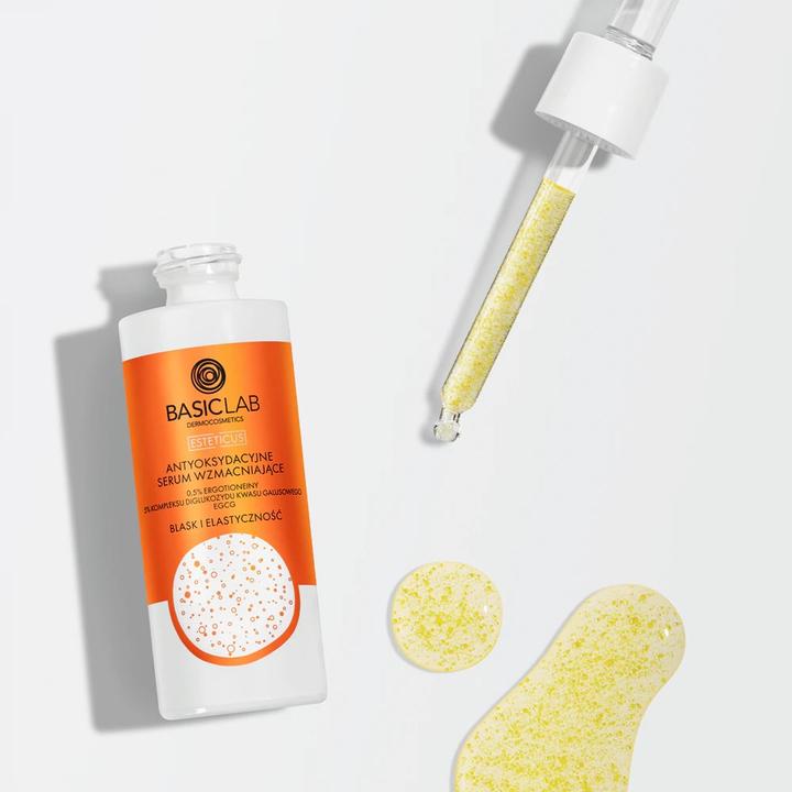 Image du produit BasicLab Sérum antioxydant renforcé à 0,5% d'ergothionéine et complexe de 5% de diglucoside d'acide gallique (30 ml)