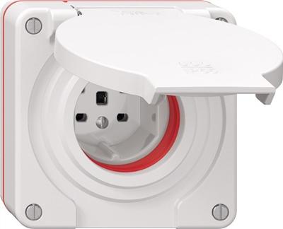 Produktbild Feller Steckdose T25 UP nass IP55 weiss