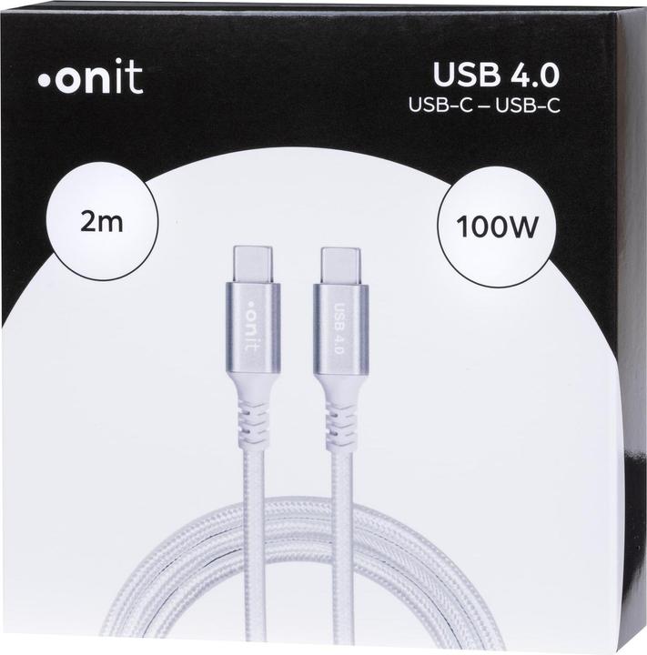 Produktbild Onit USB4-Kabel Pro USB C - USB C 2 (2 m, USB 4.0, 100 W)