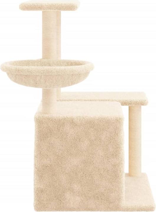 Immagine prodotto vidaXL Kratzbaum mit Sisal-Kratzsäulen Dunkelgrau 83 cm,Farbe (83 cm, Grigio scuro)