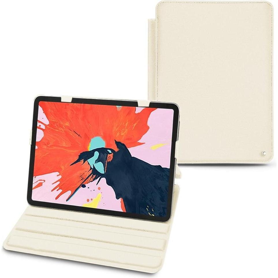 Noreve Lederschutzhülle horizontal (iPad Pro 11 2018 (1. Gen)), Tablet Hülle, Weiss