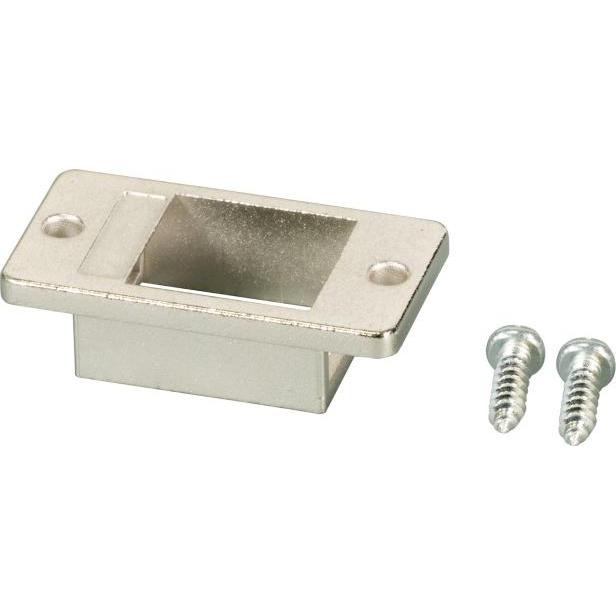 EFB Elektronik EFB Keystone Einbaurahmen 1-Port,Zinkdruckguss,metallfarben, Serverschrank Zubehör, Silber