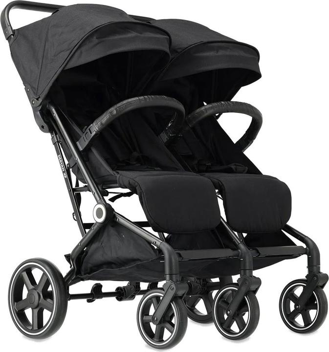 Productafbeelding Deryan Luxury XP Twin Buggy XL - Doppelbuggy - Duobuggy - Kompakt leicht - schwarz